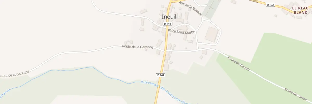 Plan du 21 Rte de la Garenne à Ineuil