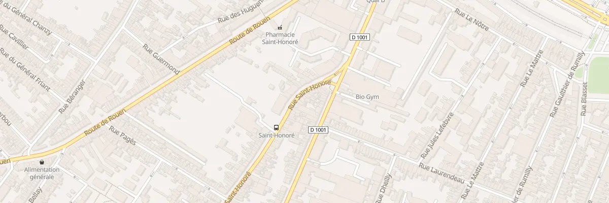 Plan du 17 Rue Saint-Honoré à Amiens
