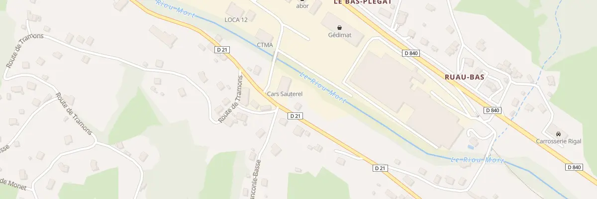 Plan du 1 Cote de Ruau à Firmi
