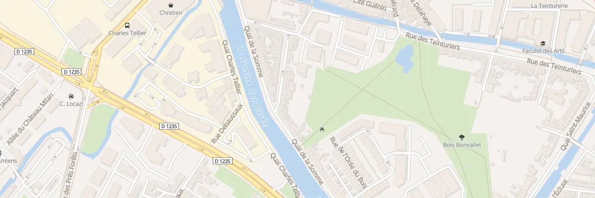 Plan du 12 Rue Bonvallet à Amiens