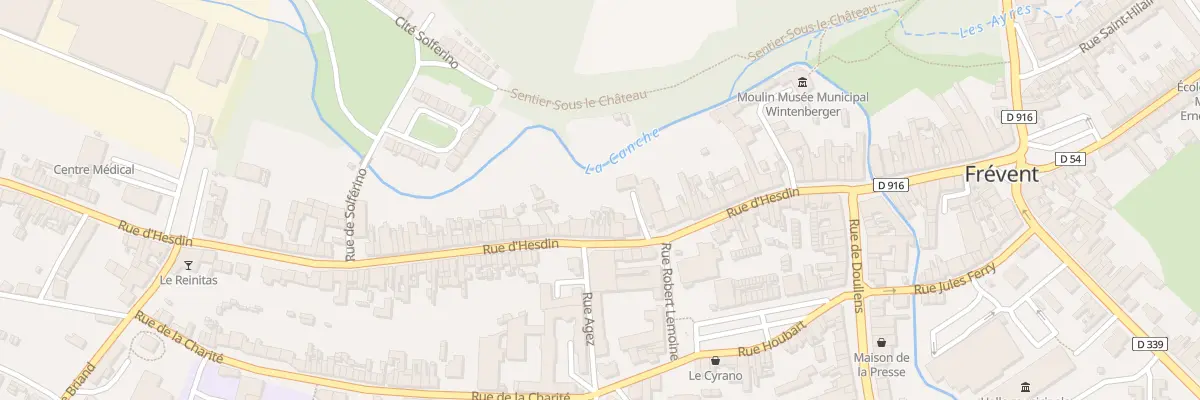 Plan du 50 Rue d’Hesdin à Frévent