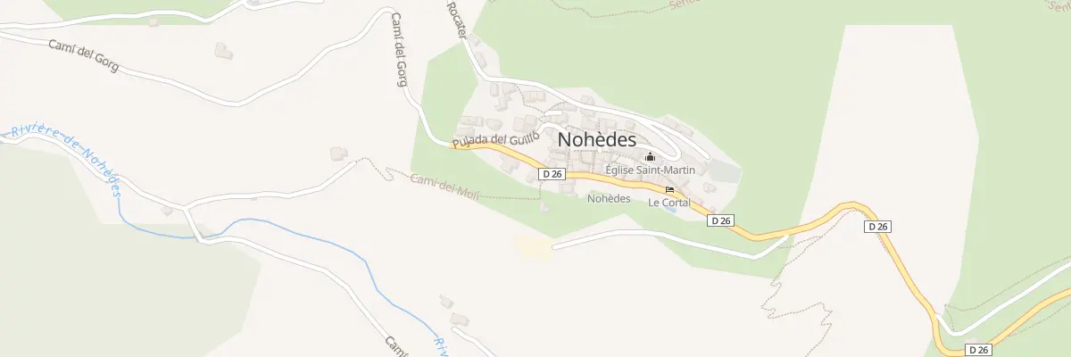 Plan du 43 Le Village à Nohèdes
