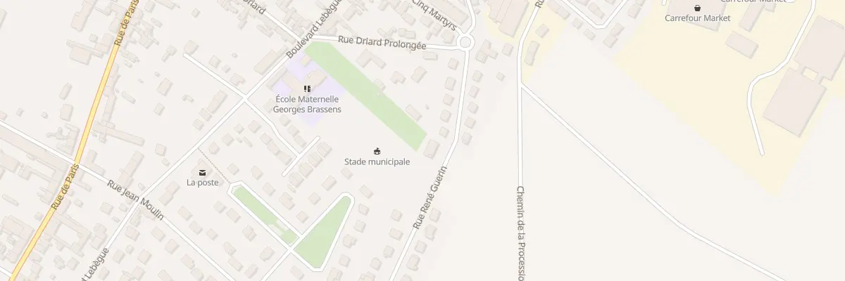 Plan du 12 Rue René Guérin à Neuilly-en-Thelle