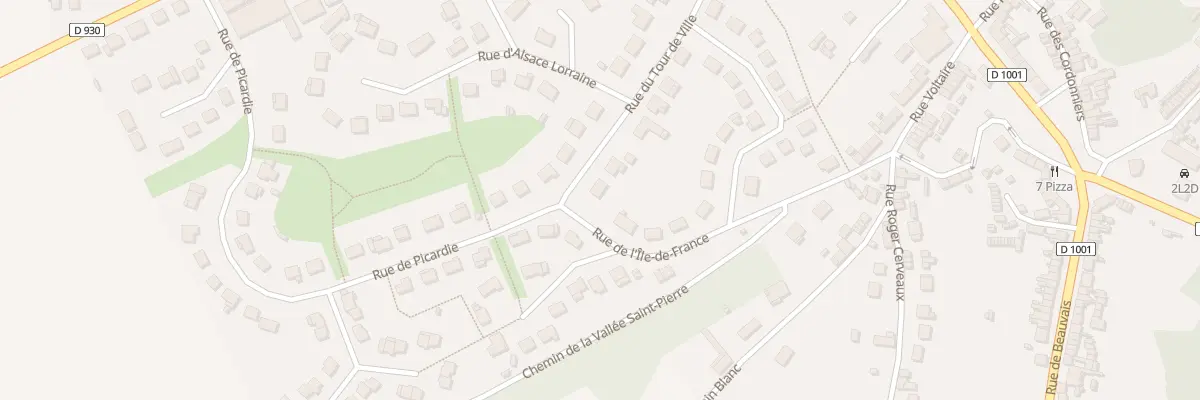 Plan du 23 Rue du Tour de Ville à Trie-Château