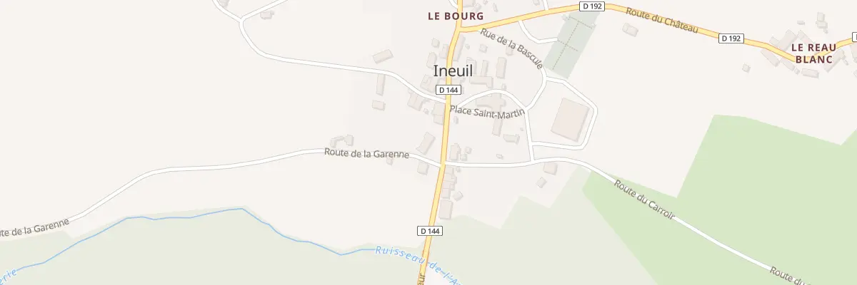 Plan du 119 Rte du Marquis de Gasquet à Ineuil