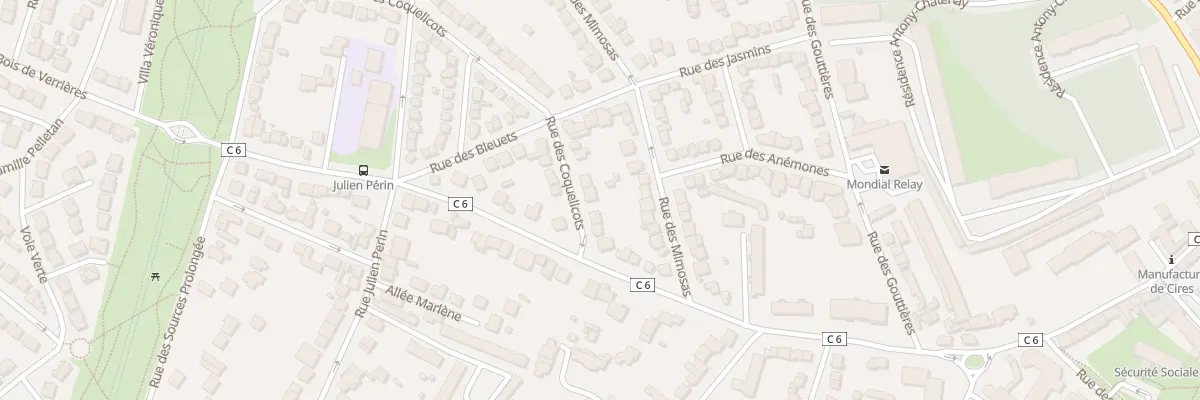 Plan du 8 Rue des Coquelicots à Antony