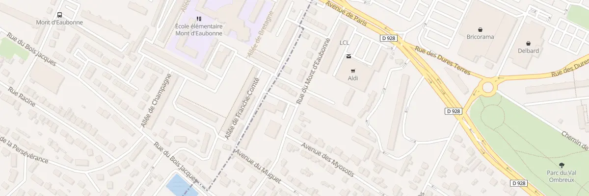 Plan du 1 Av Paquerettes à Soisy-sous-Montmorency