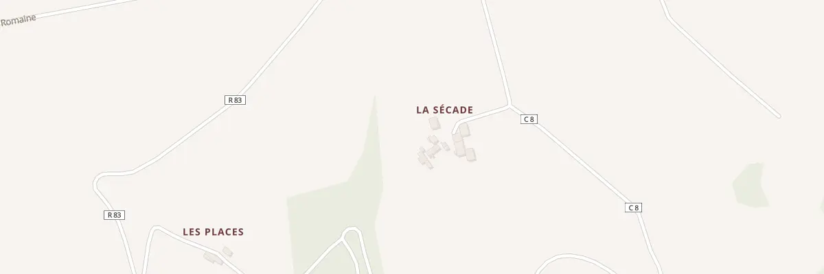 Plan du 86 Che de la Secade à Rignac