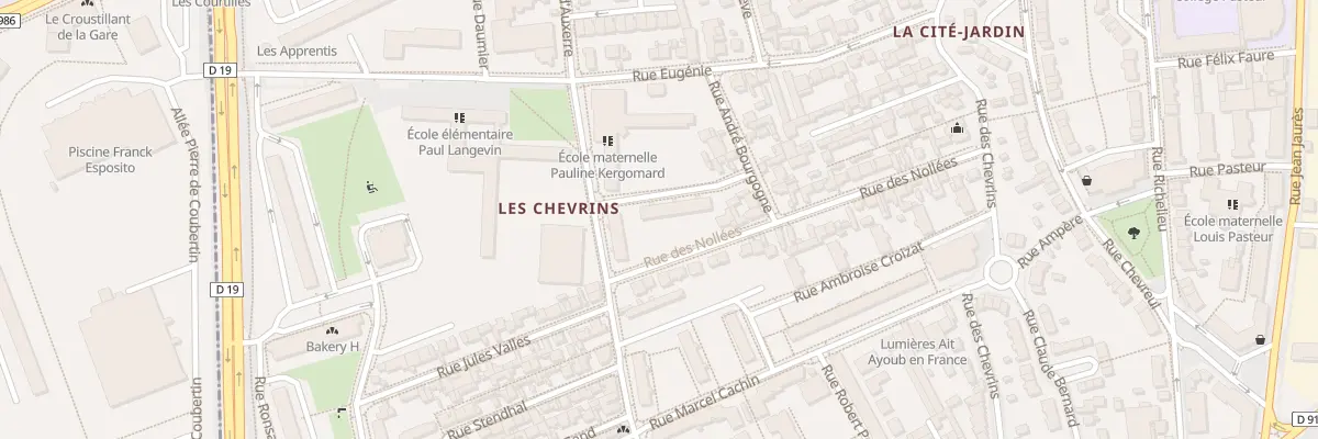 Plan du 70 Rue de la Couture Auxerre à Gennevilliers