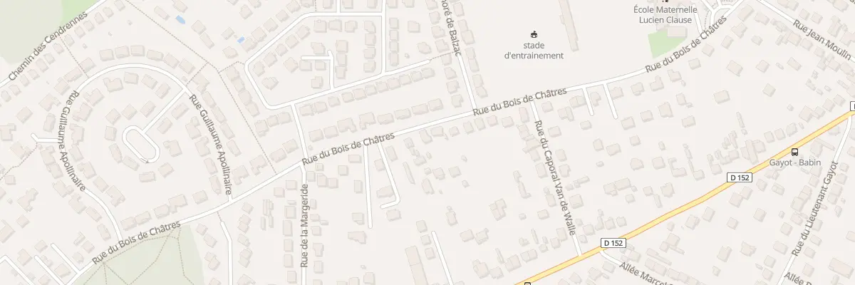 Plan du 107 Rue du Bois de Châtres à Brétigny-sur-Orge
