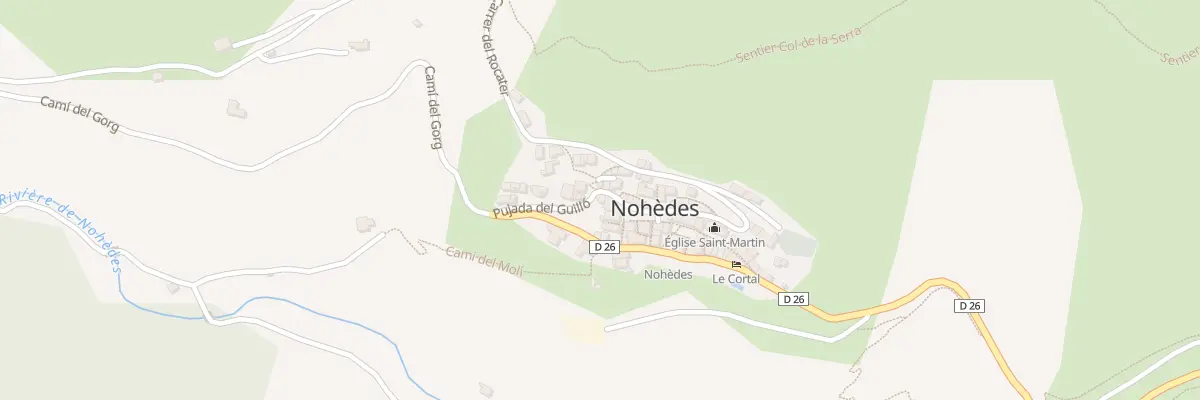 Plan du 42 Le Village à Nohèdes