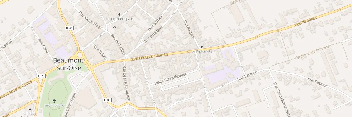 Plan du 22 Rue Edouard Bourchy à Beaumont-sur-Oise