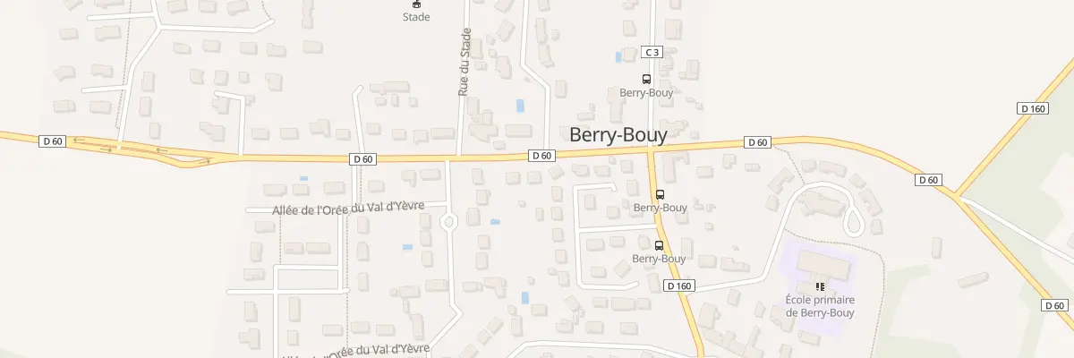 Plan du 1 Rue du Stade à Berry-Bouy