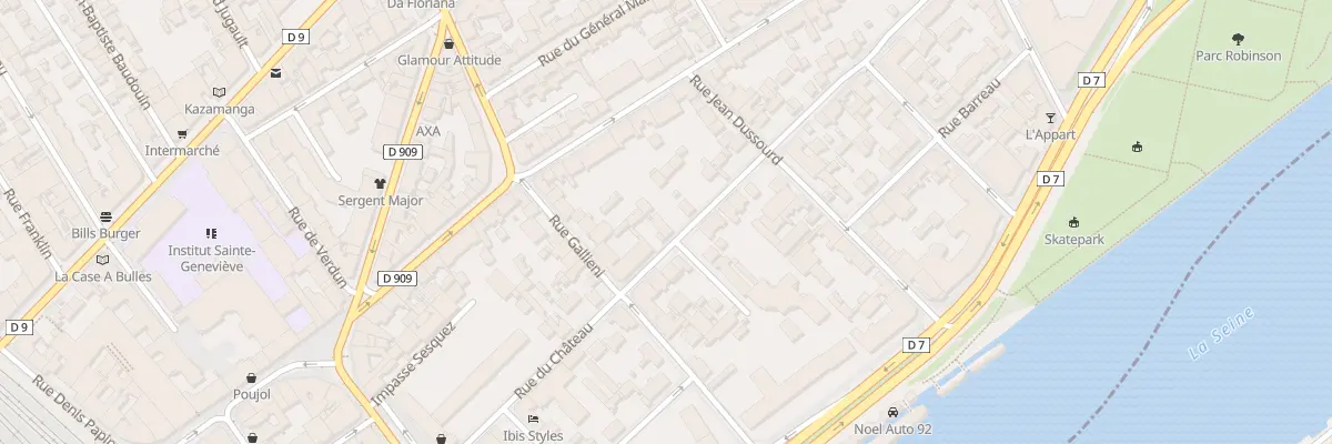 Plan du 37 Rue du Château à Asnières-sur-Seine