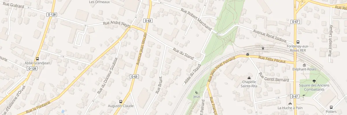 Plan du 5 Rue Briant à Fontenay-aux-Roses