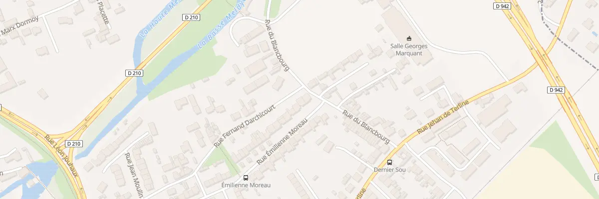 Plan du 4 Rue Emilienne Moreau à Blendecques