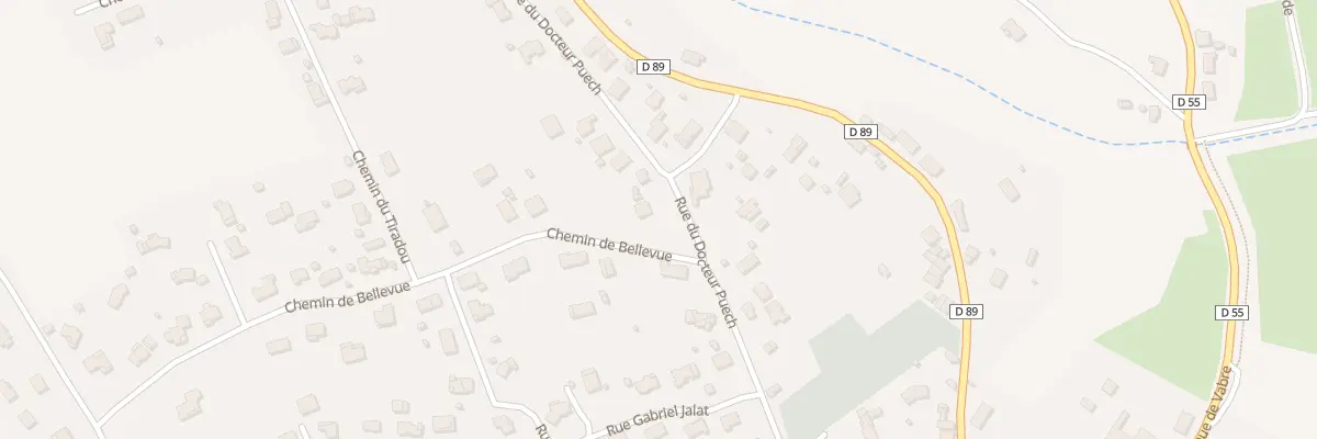 Plan du 2 Che de Bellevue à Roquecourbe