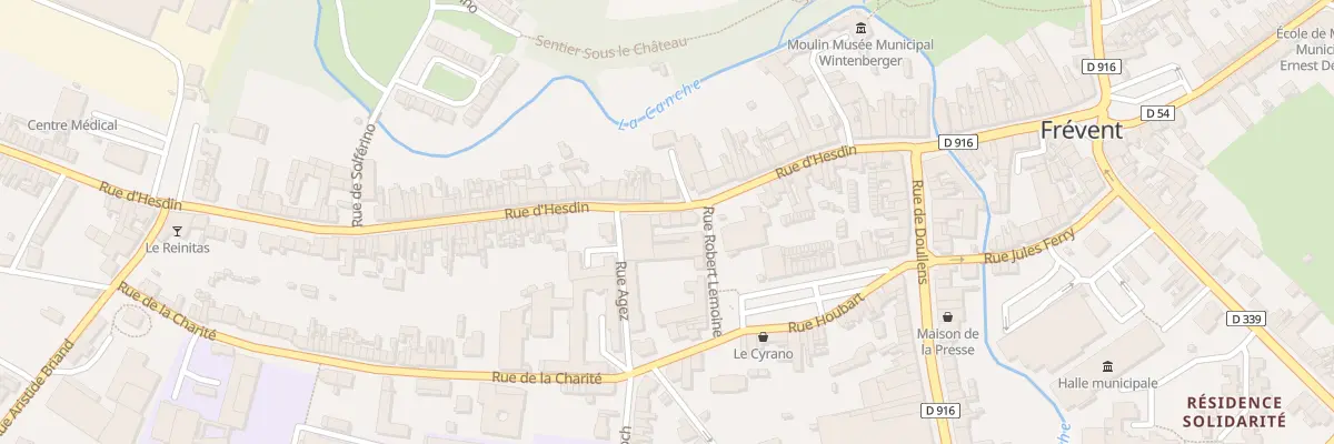 Plan du 23 Rue d’Hesdin à Frévent