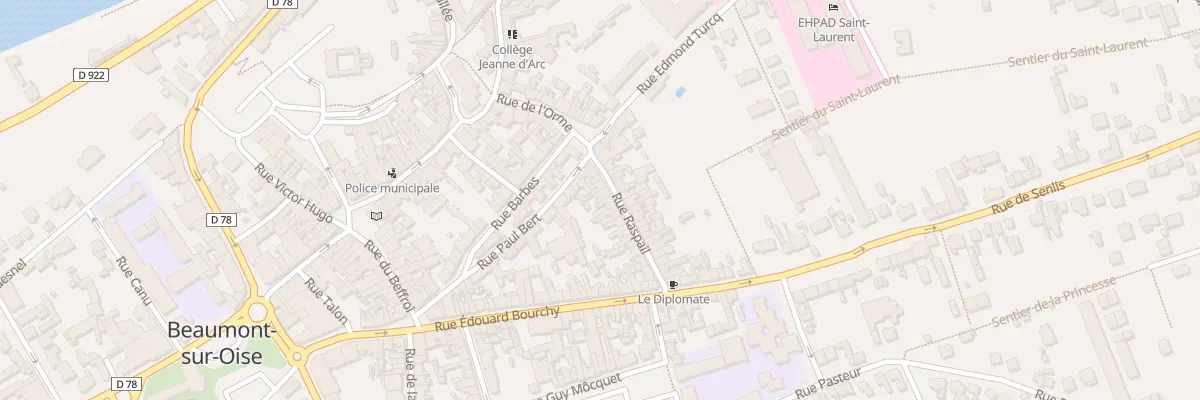 Plan du 8 Rue Raspail à Beaumont-sur-Oise