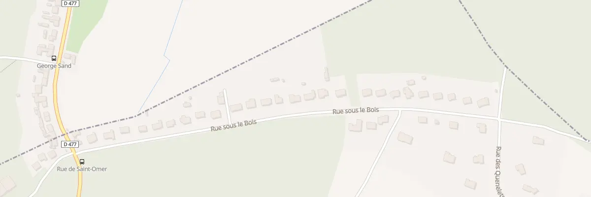 Plan du 353 Rue sous le Bois à Heuringhem