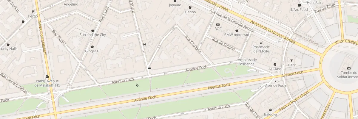 Plan du 26 Av Foch à Paris 16e Arrondissement