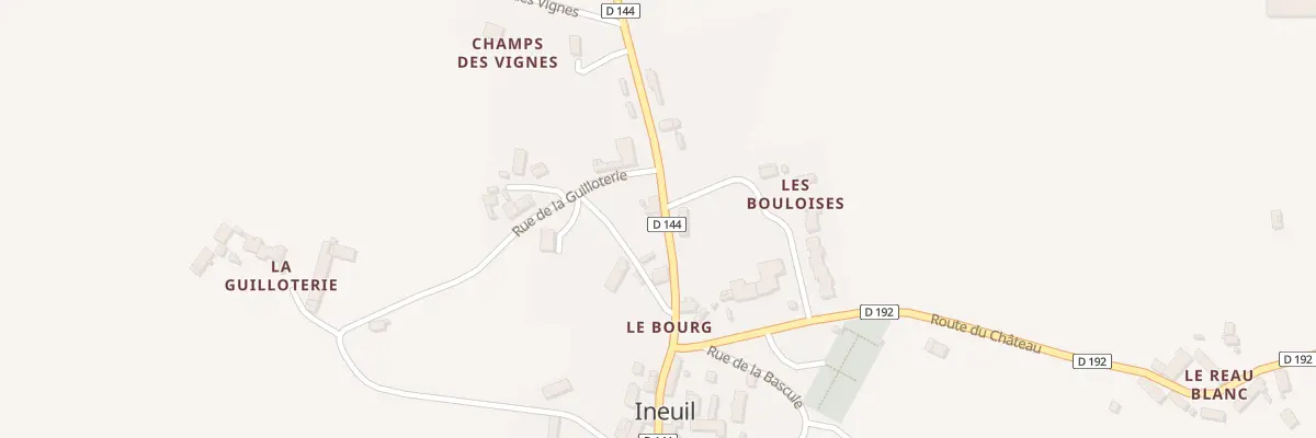 Plan du 353 Rte du Marquis de Gasquet à Ineuil