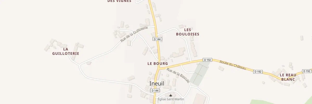 Plan du 313 Rte du Marquis de Gasquet à Ineuil