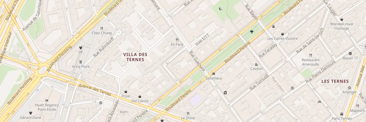 Plan du 196 Bd Pereire à Paris 17e Arrondissement