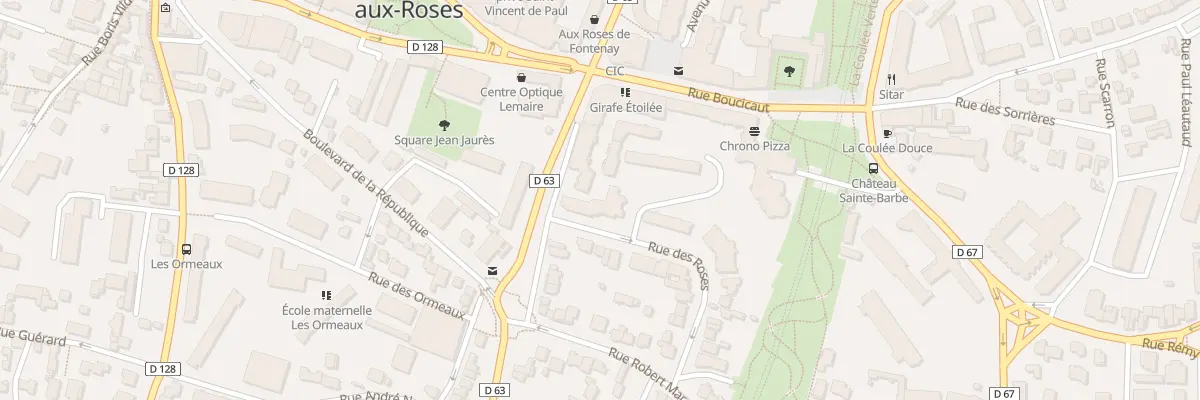 Plan du 3 Rue des Roses à Fontenay-aux-Roses