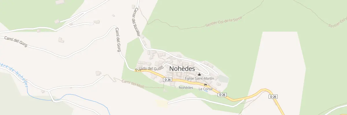 Plan du 18 Le Village à Nohèdes