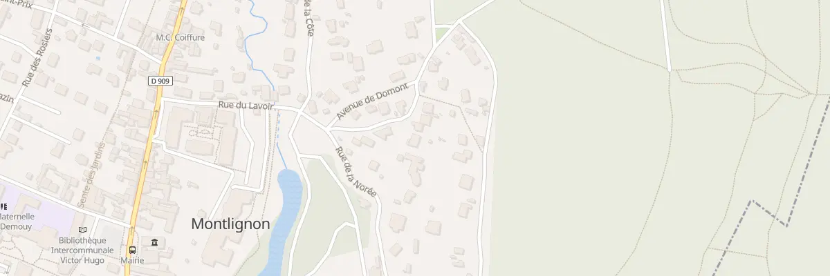 Plan du 6 Che du Clos Bourdon à Montlignon