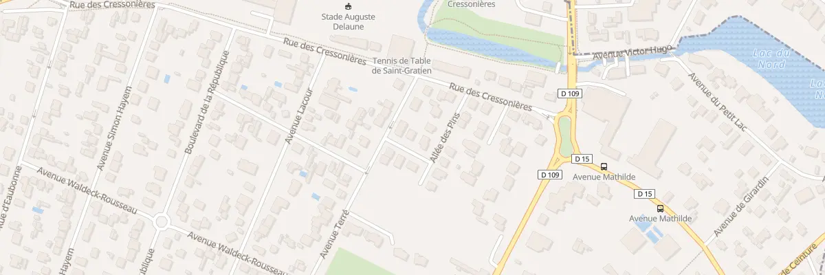 Plan du 1 All des Tilleuls à Saint-Gratien
