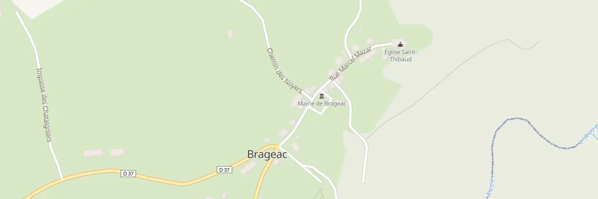 Plan du 5025 Le Bourg à Brageac