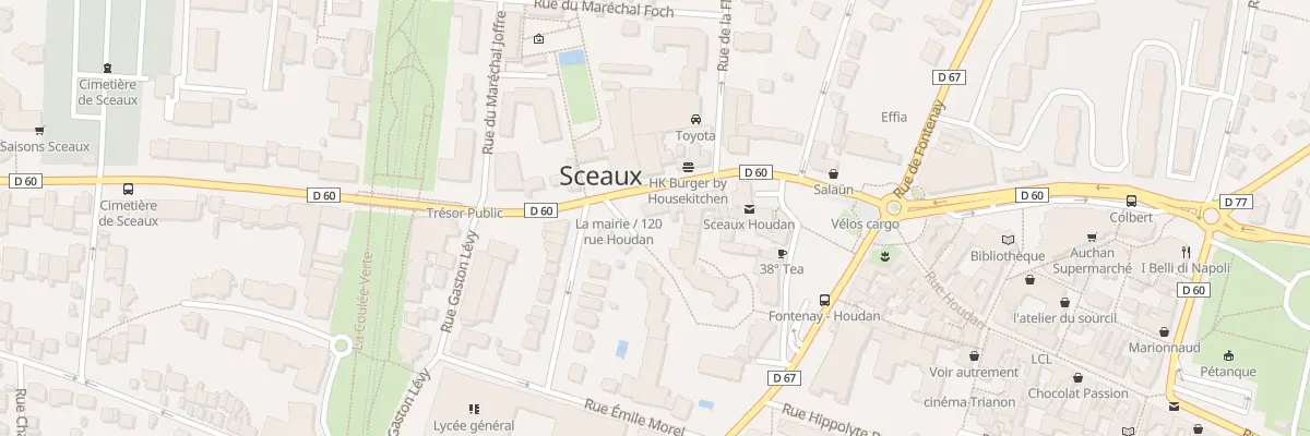 Plan du 2 Pl de la Mairie à Sceaux