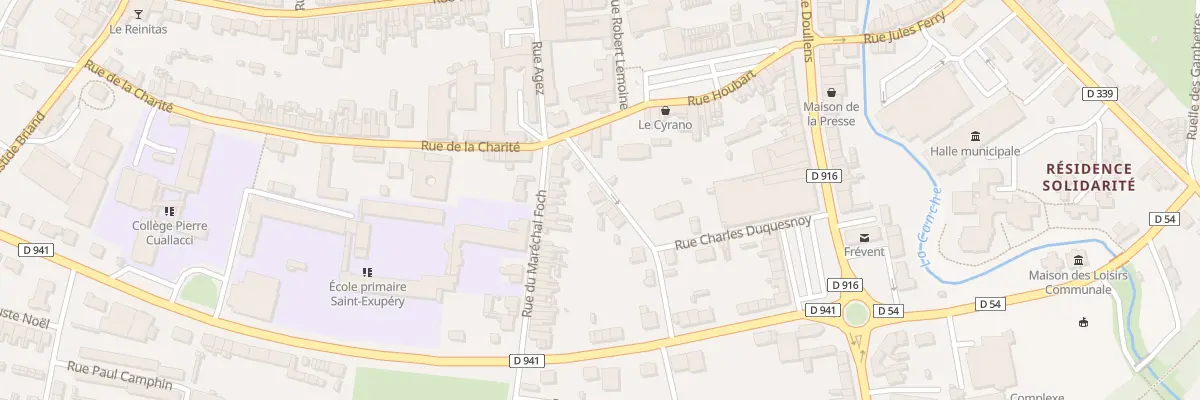 Plan du 6 Rue Paul Boucly à Frévent
