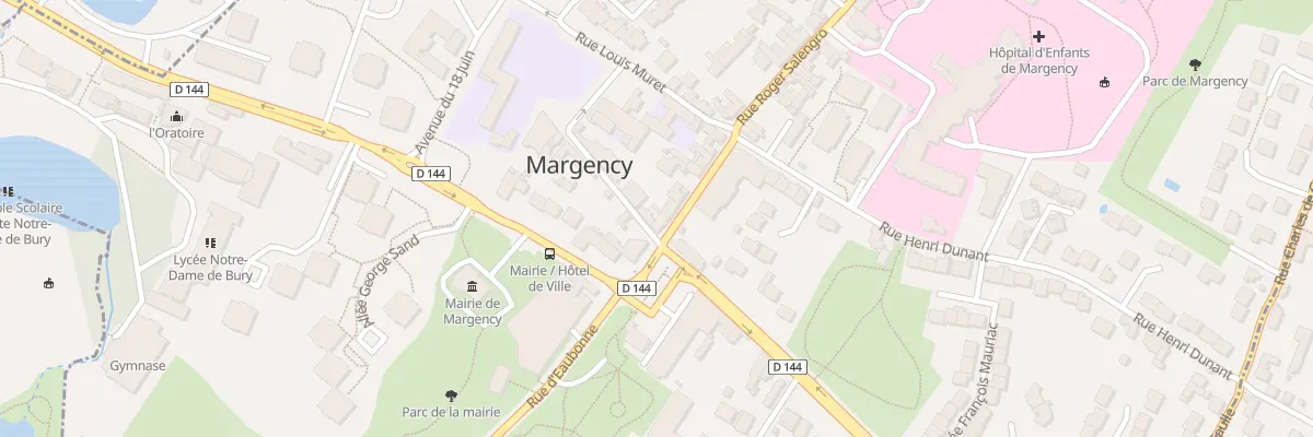Plan du 2 Rue Henri Coudert à Margency