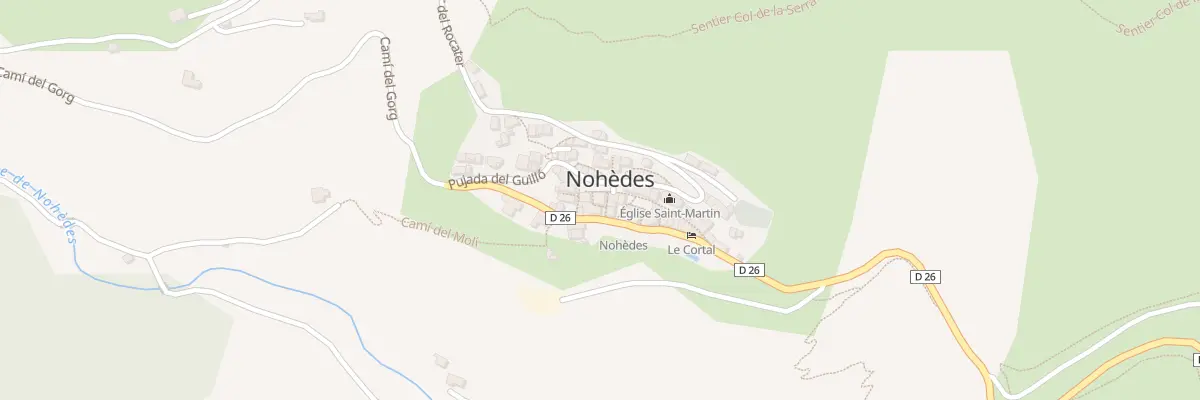 Plan du 60 Le Village à Nohèdes