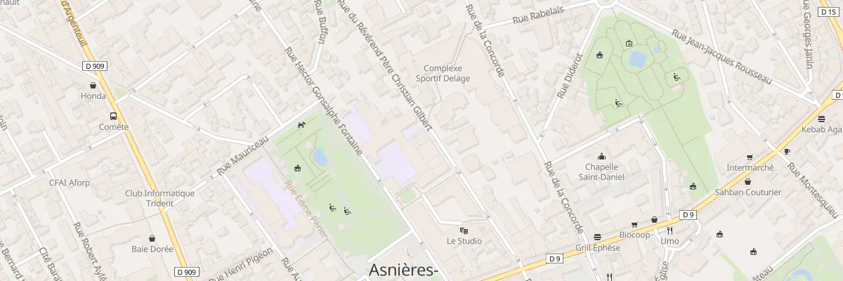 Plan du 13B Rue du R P Ch Gilbert à Asnières-sur-Seine