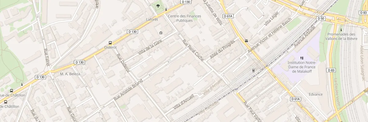 Plan du 1T Rue Aristide Briand à Vanves