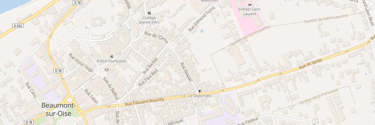 Plan du 11 Rue Raspail à Beaumont-sur-Oise