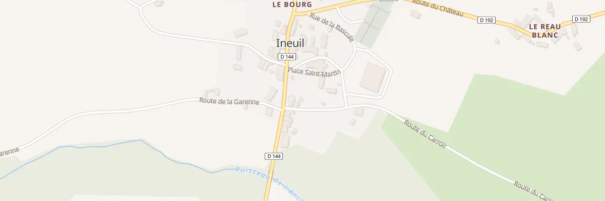 Plan du 30 Le Bourg à Ineuil