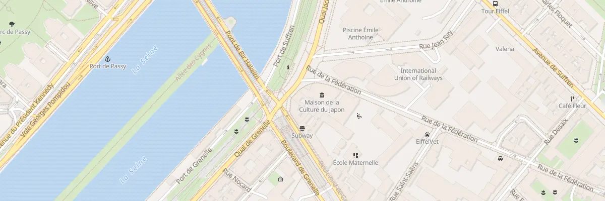 Plan du 103 Quai Jacques Chirac à Paris 15e Arrondissement