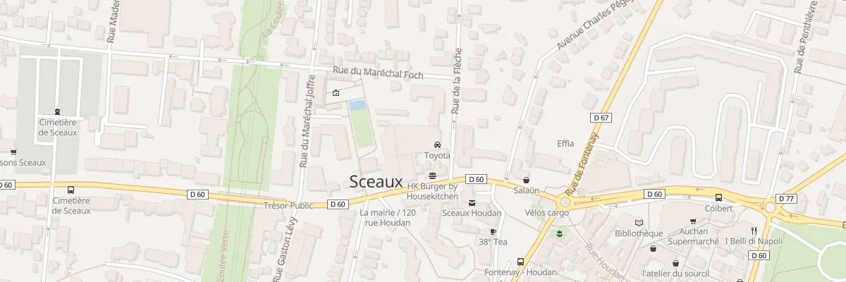 Plan du 3 Rue de la Flèche à Sceaux