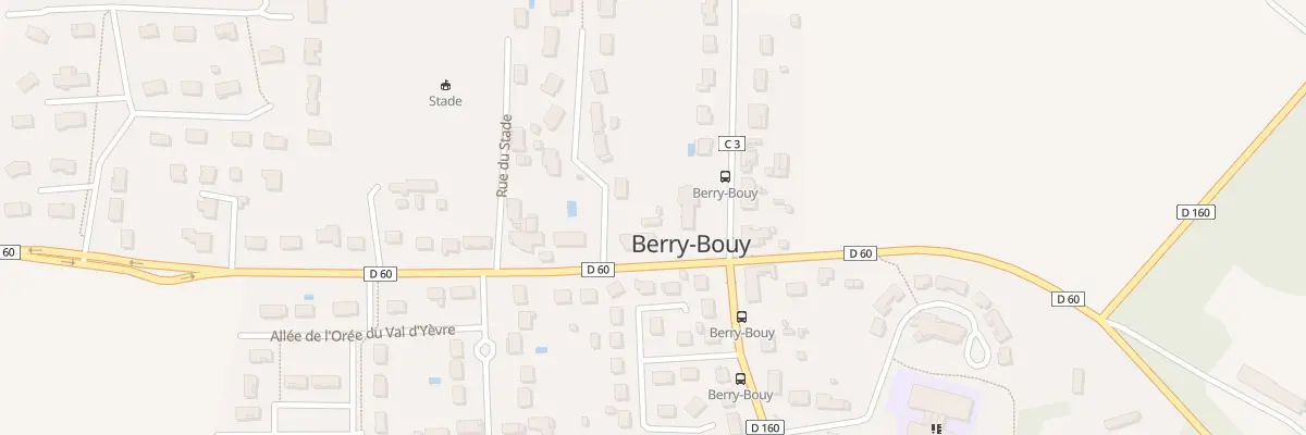 Plan du 2 Rue du Stade à Berry-Bouy