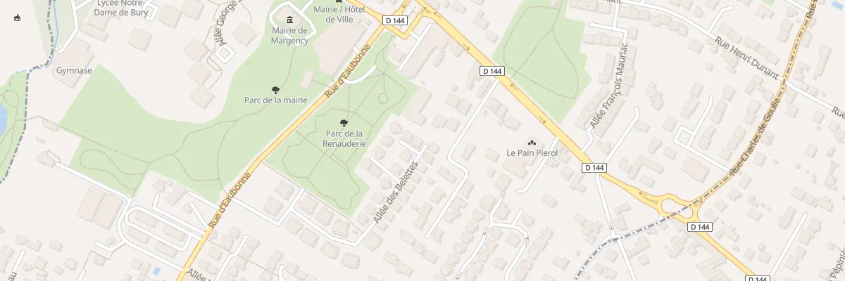 Plan du 30 All des Belettes à Margency