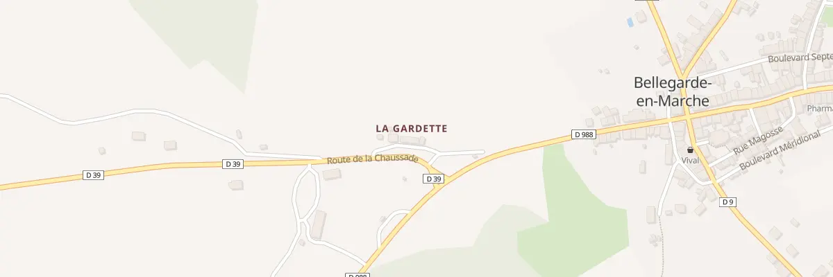 Plan du 5298 La Gardette à Bellegarde-en-Marche