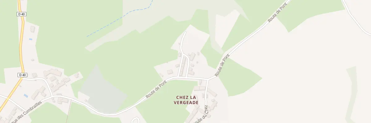 Plan du 24 Chez la Vergeade à Champagnat