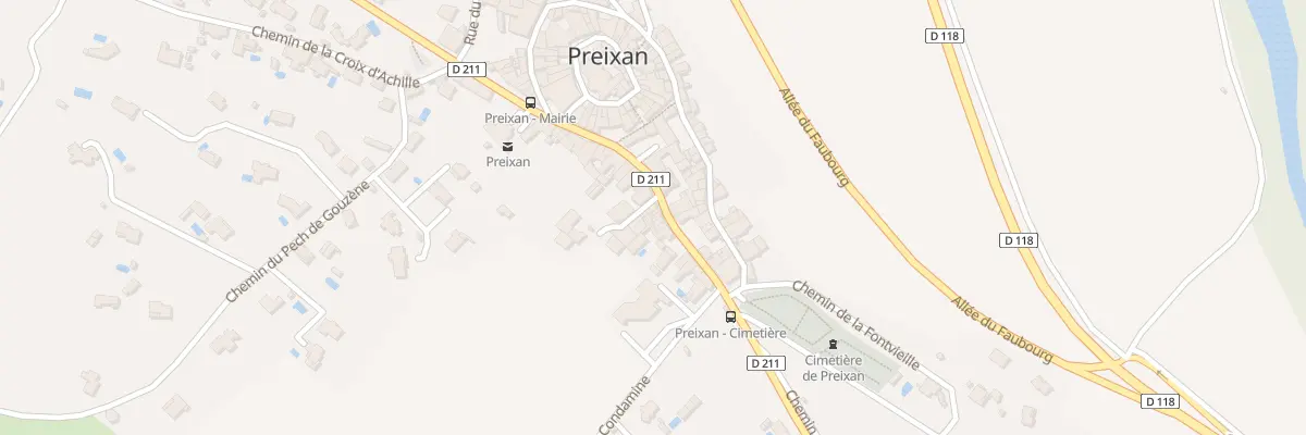 Plan du 34 Rue de la Mairie à Preixan