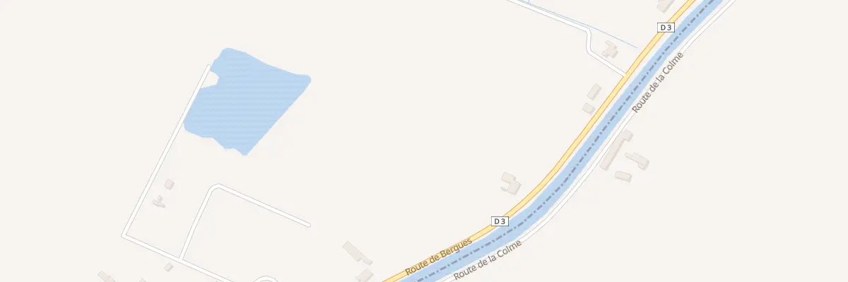 Plan du 2155 Rte de Bergues à Looberghe