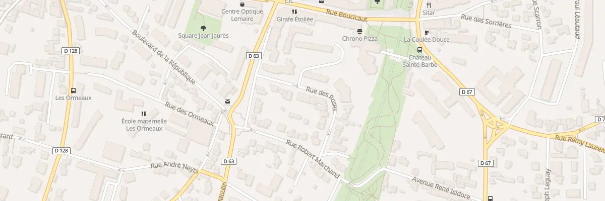 Plan du 8 Rue des Roses à Fontenay-aux-Roses